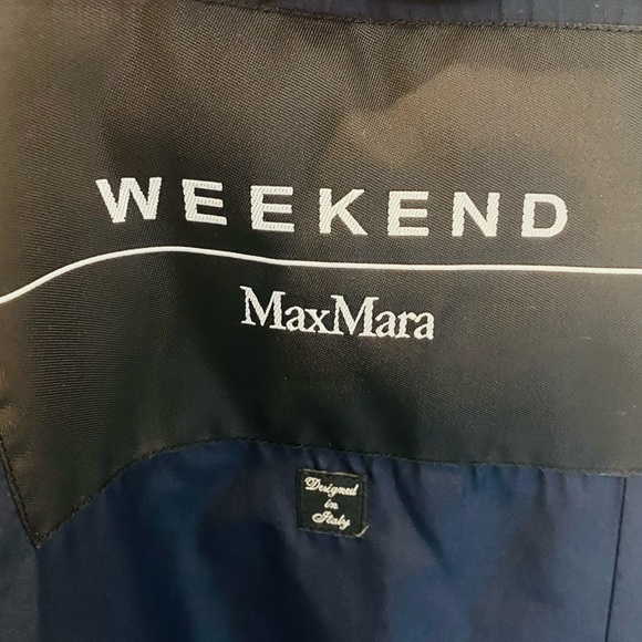 ❤️SOLD❤️ MAXMARA WEEKEND Navy Rain Trench Coat, 0 - Picture 11 of 12